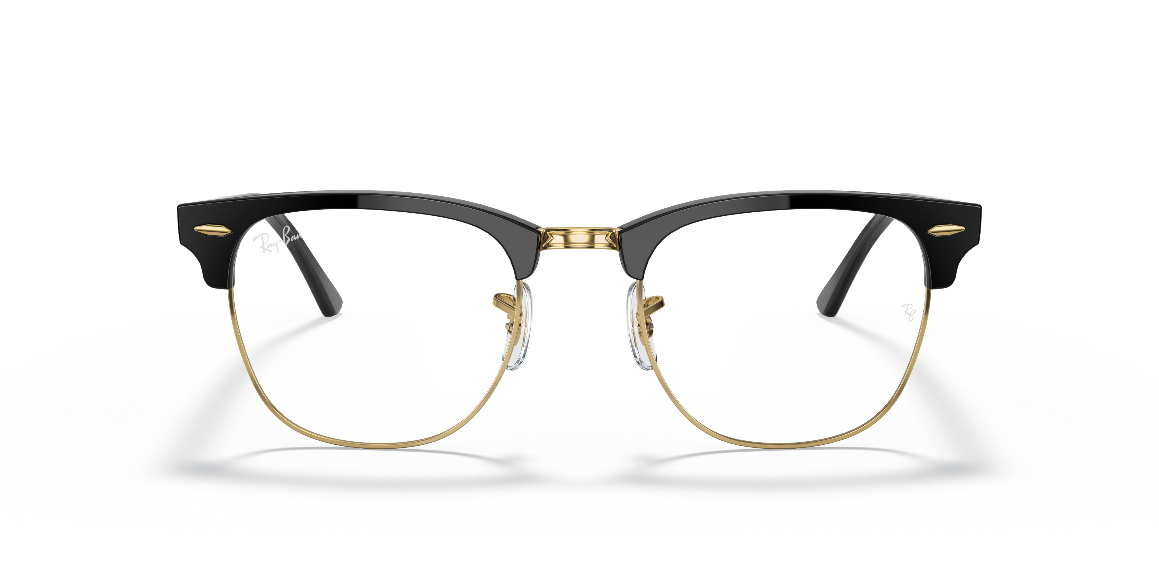 Ray-Ban - RB3016 Clubmaster Blue-Violet Light Clear - Black