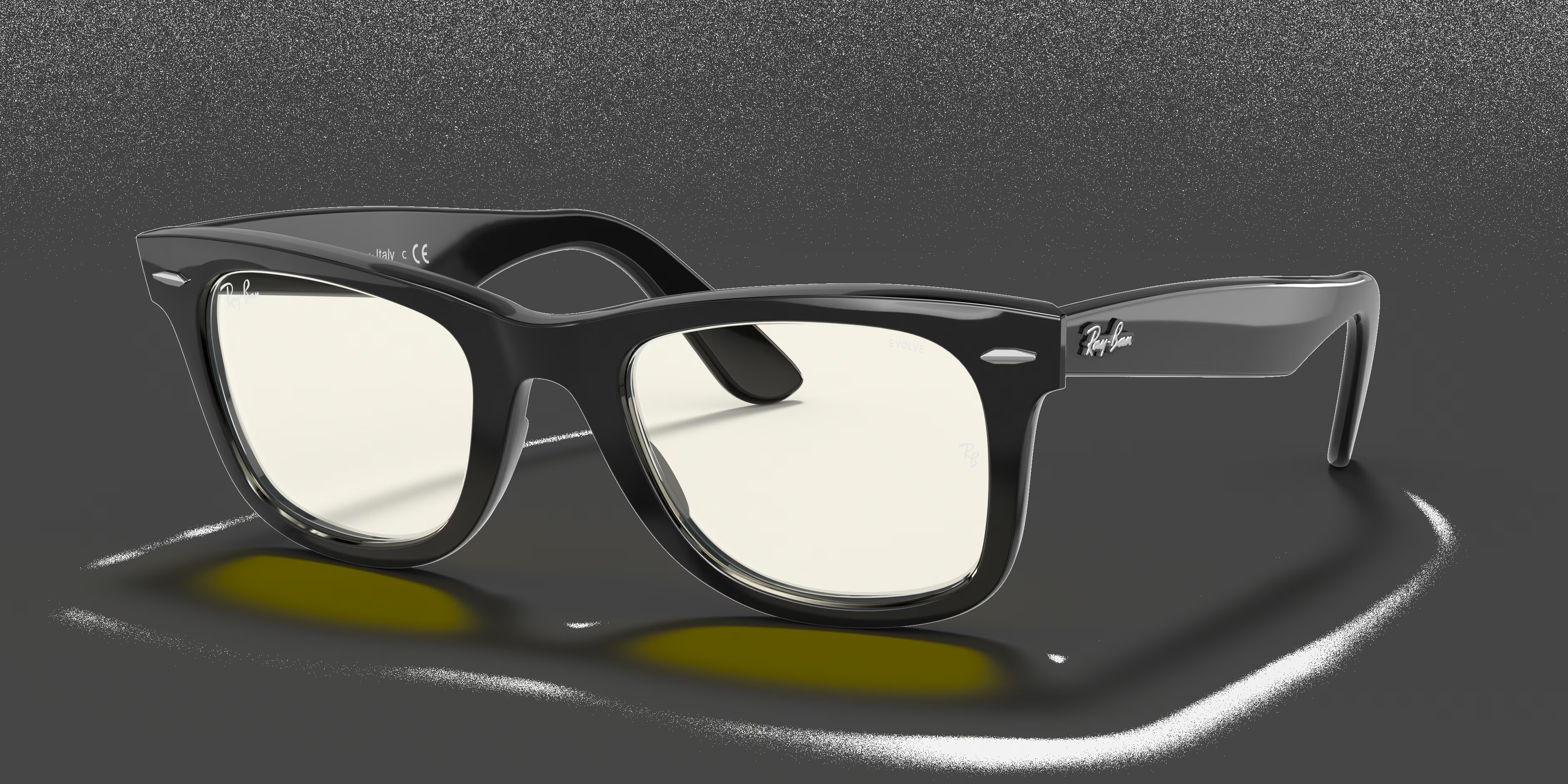 Ray-Ban - RB2140 Wayfarer Clear Evolve - Black