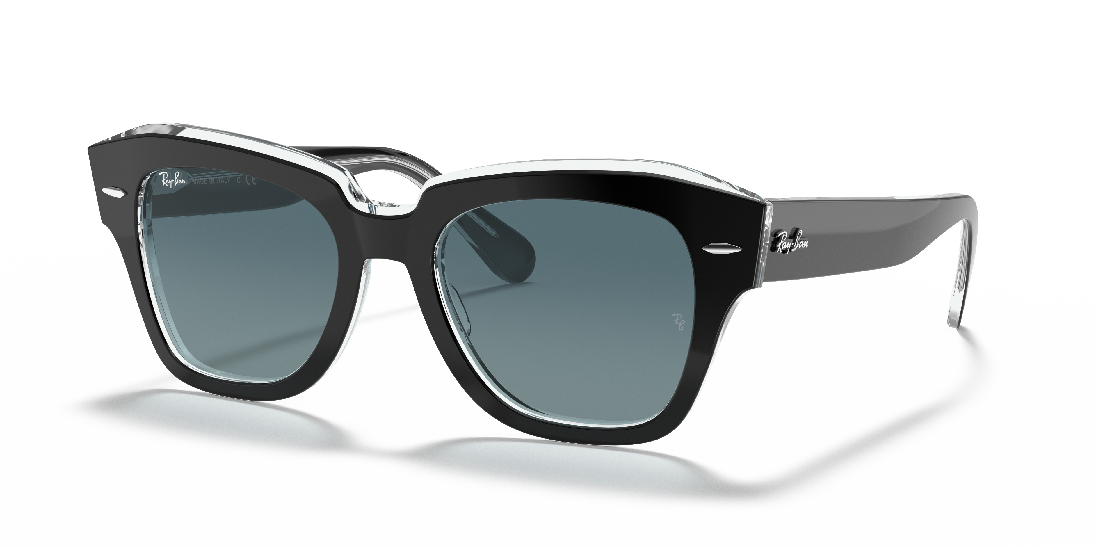 Ray-Ban - RB2186 State Street - Black On Transparent