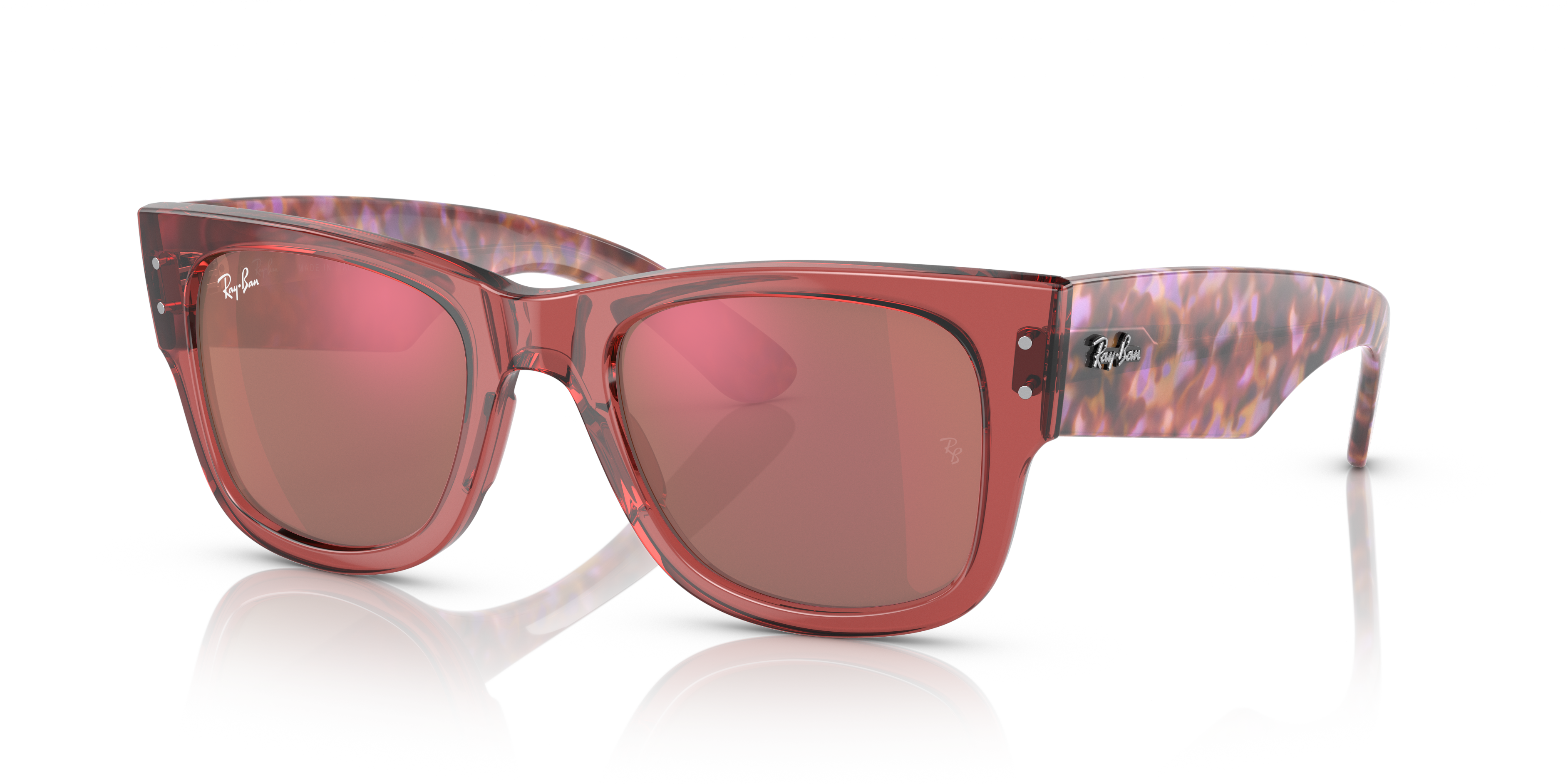 Ray-Ban - RB0840S Mega Wayfarer - Transparent Pink
