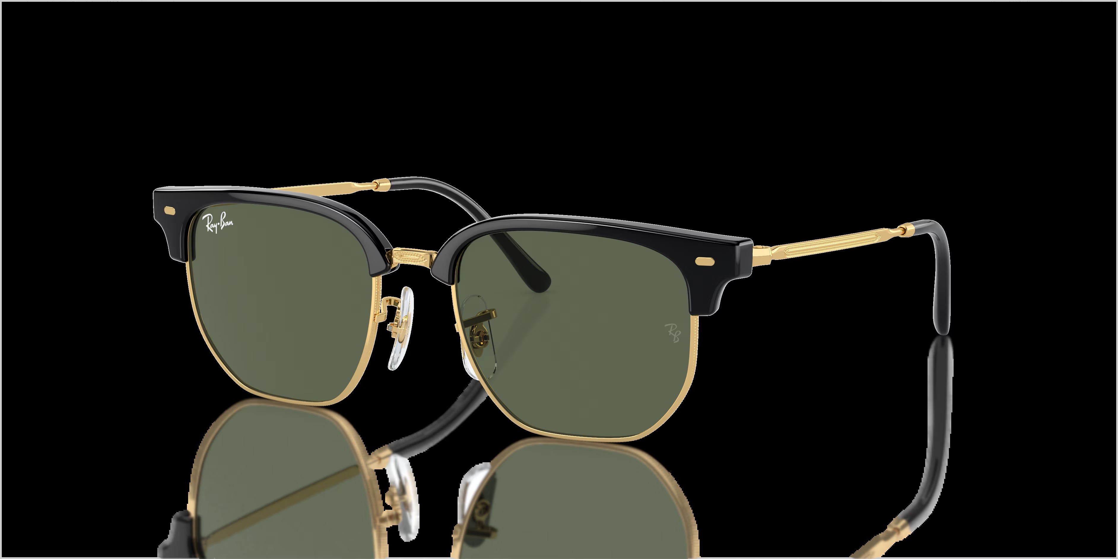 Ray-Ban - RB9116S New Clubmaster Kids - Black On Gold