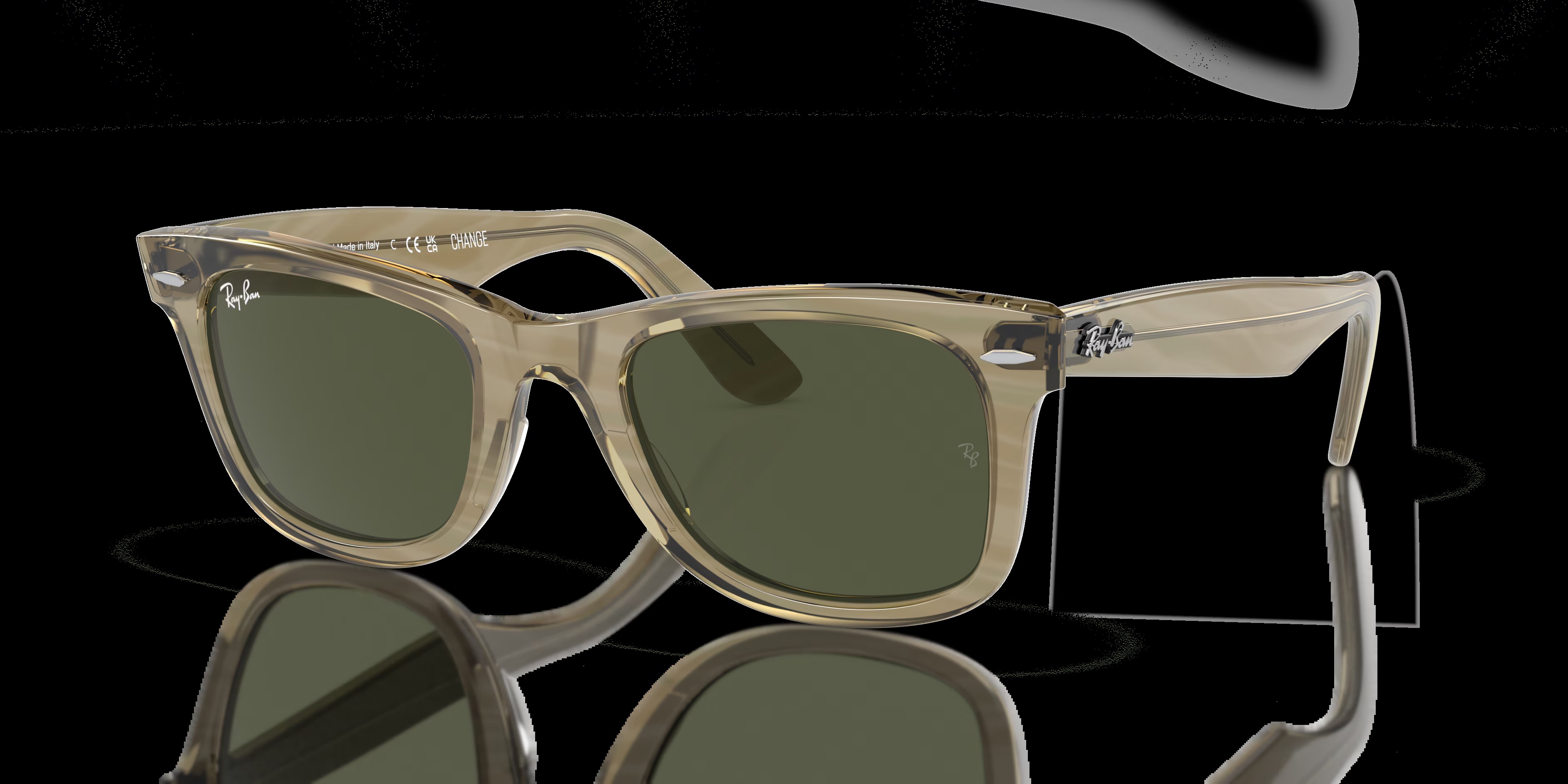 Ray-Ban - RB2140 Original Wayfarer Change - Photo Striped Grey