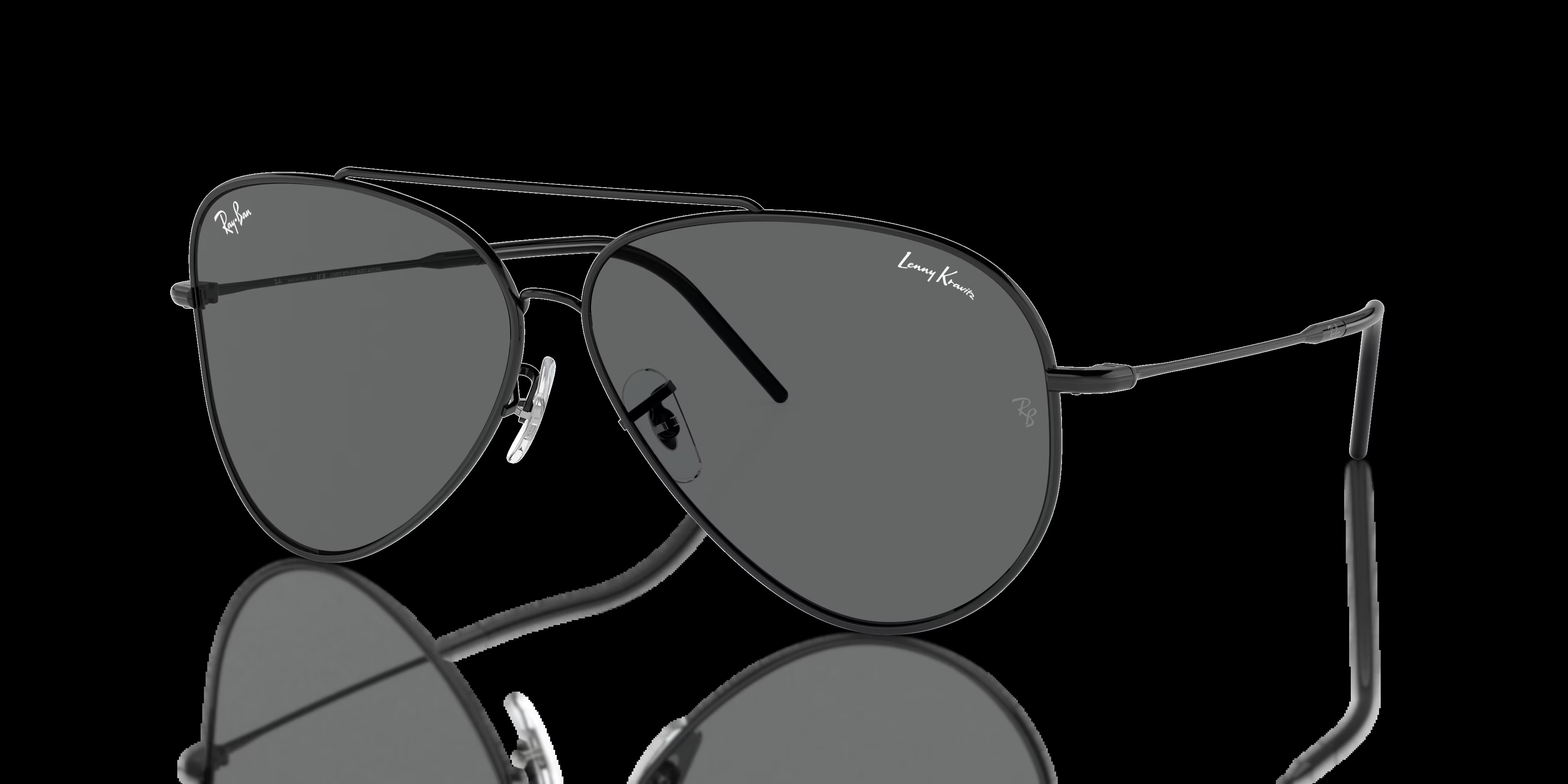 Ray-Ban - RBR0101S Lenny Kravitz X Aviator Reverse - Black