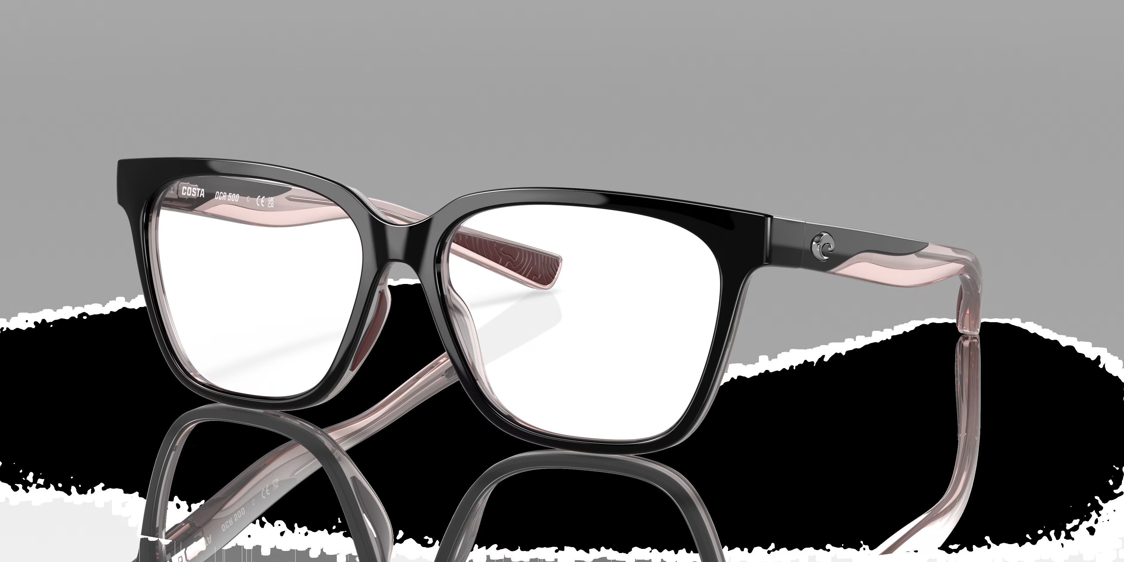 Costa - 6A8016 Ocean Ridge 500 - Black Smoke Blush Crystal