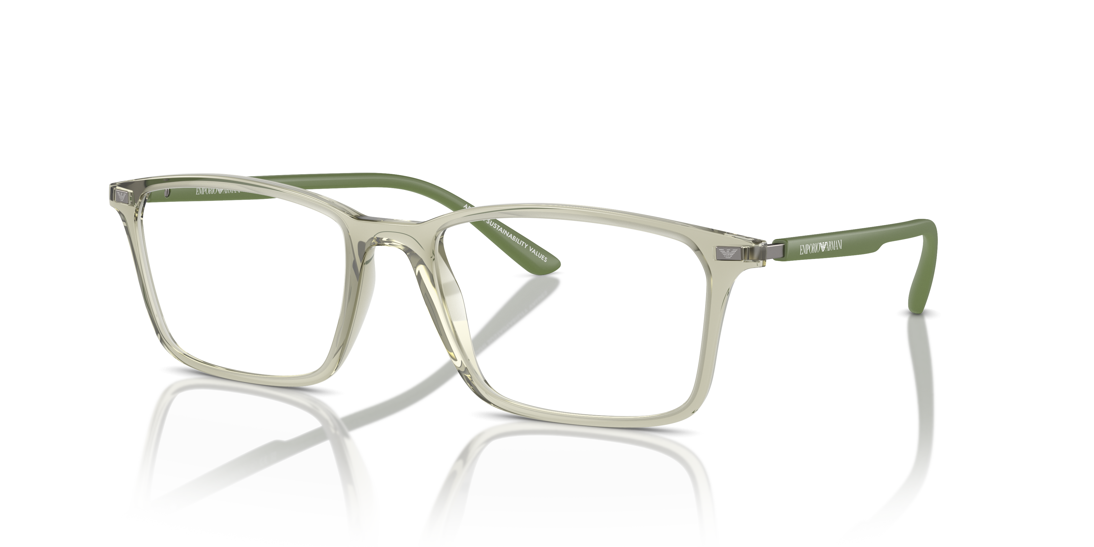 Emporio Armani - EA3237 - Shiny Transparent Green