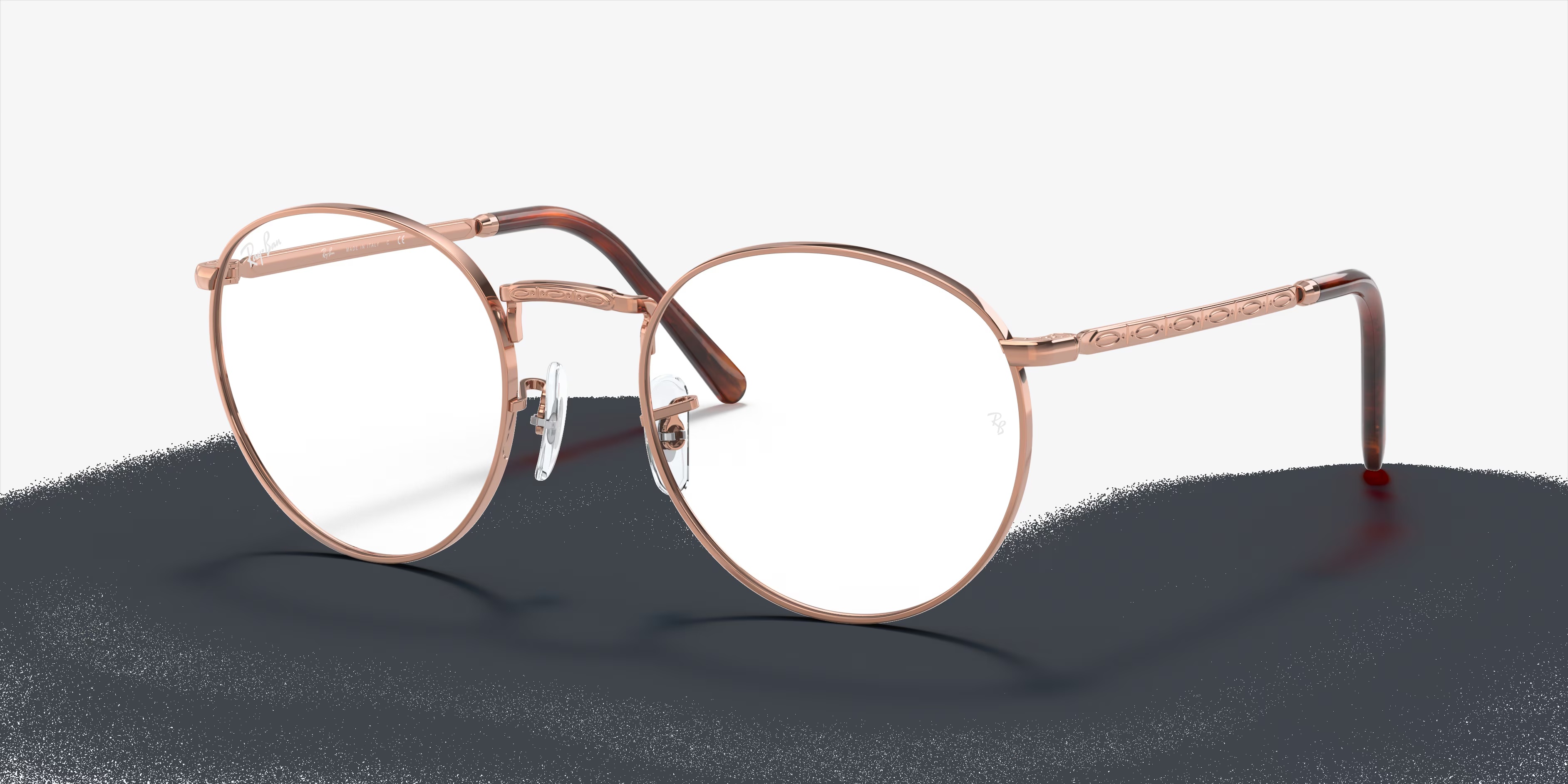 Ray-Ban - RB3637V New Round Optics - Rose Gold