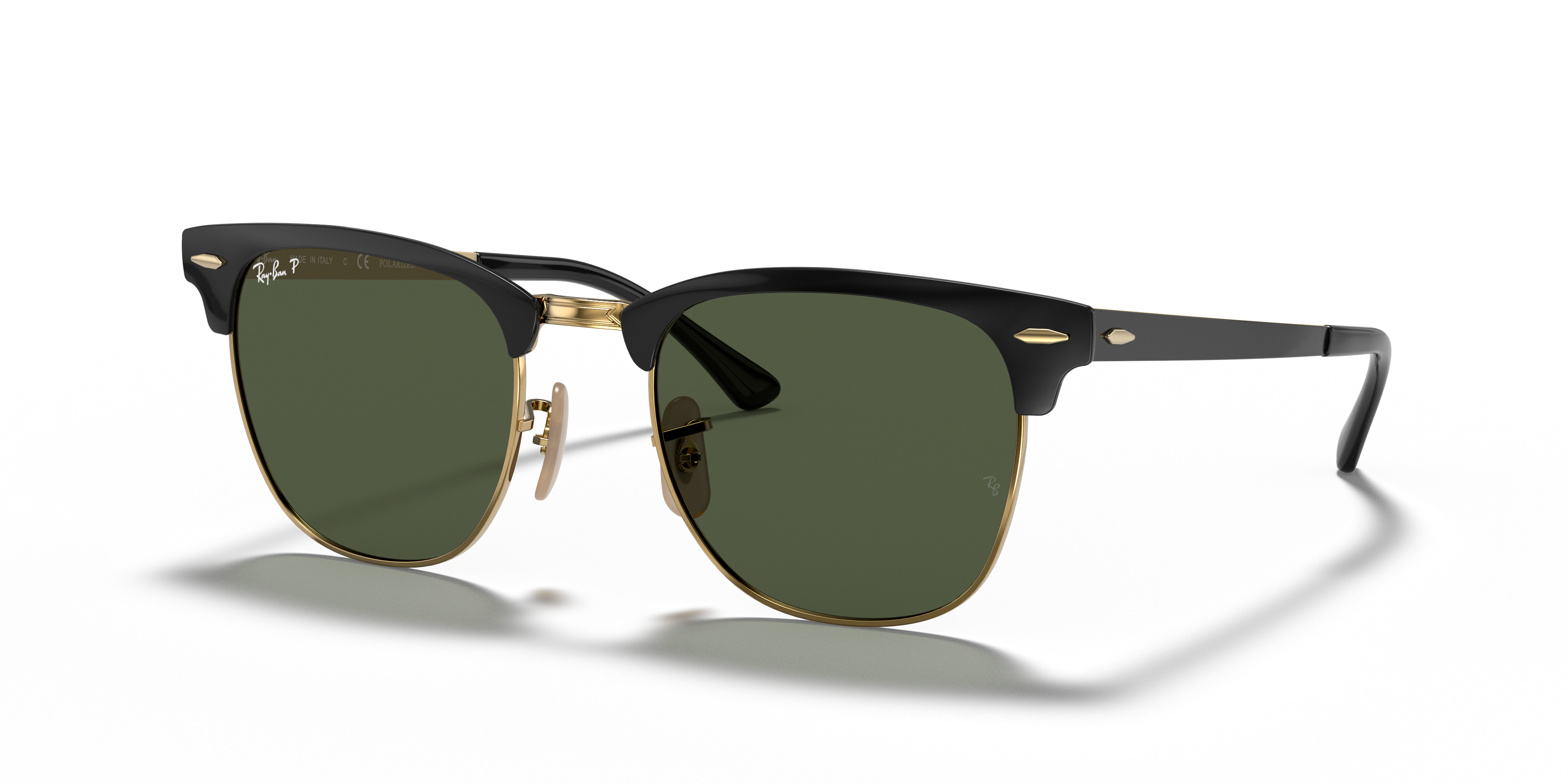 Ray-Ban - RB3716 Clubmaster Metal - Black On Gold