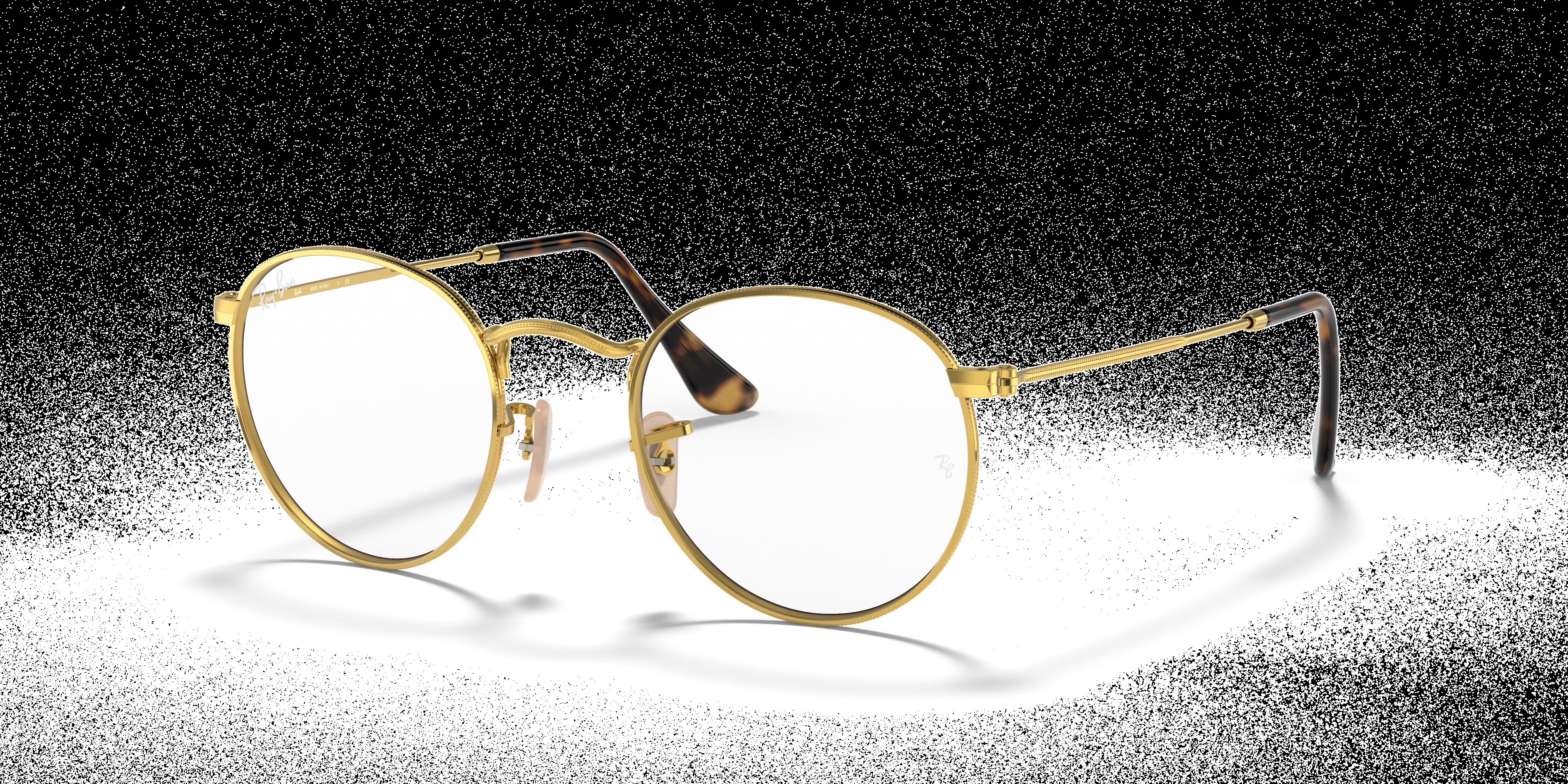 Ray-Ban - RB3447V Round Metal Optics - Arista Gold