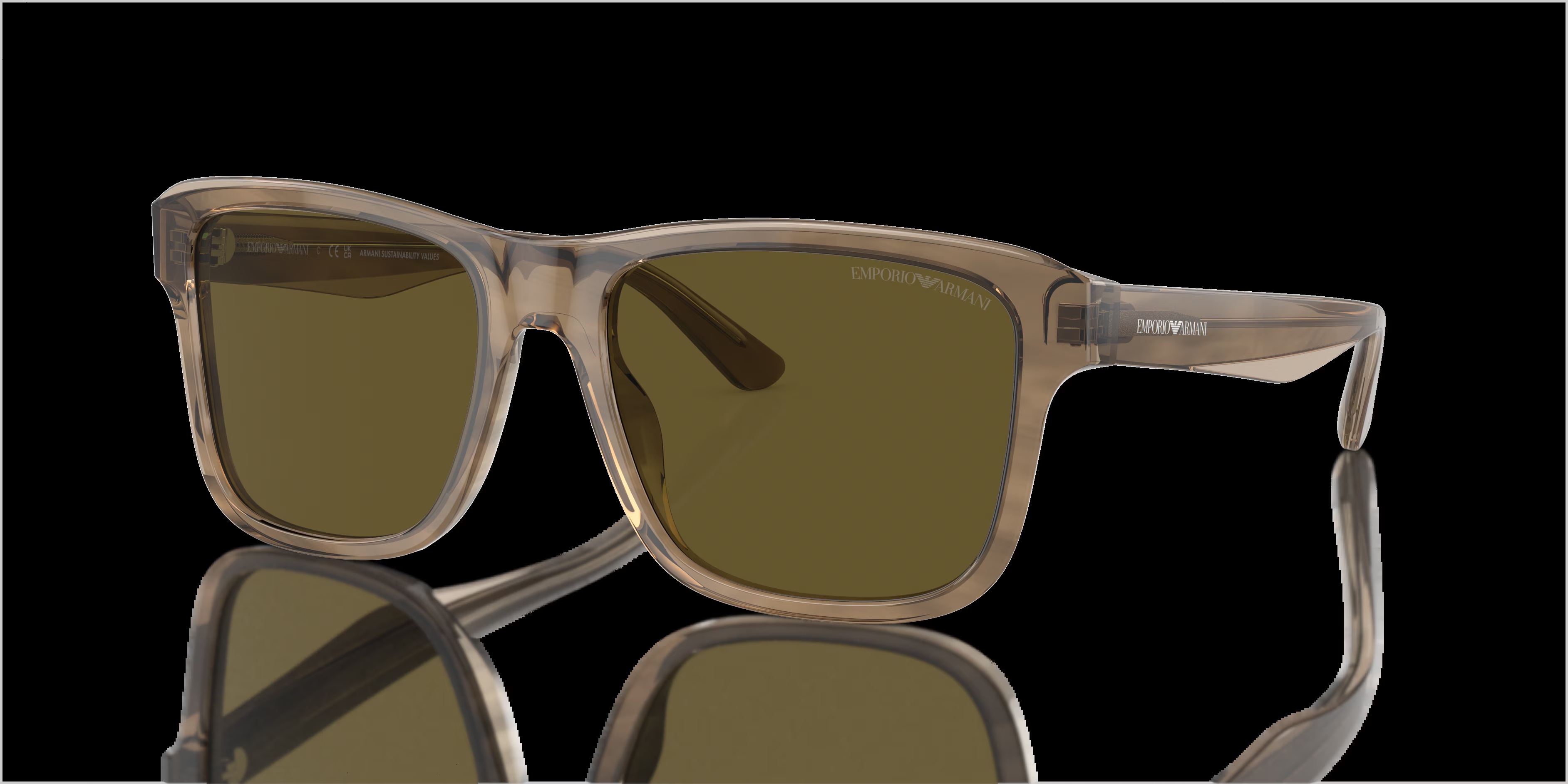 Emporio Armani - EA4208 - Shiny Green/Top Brown