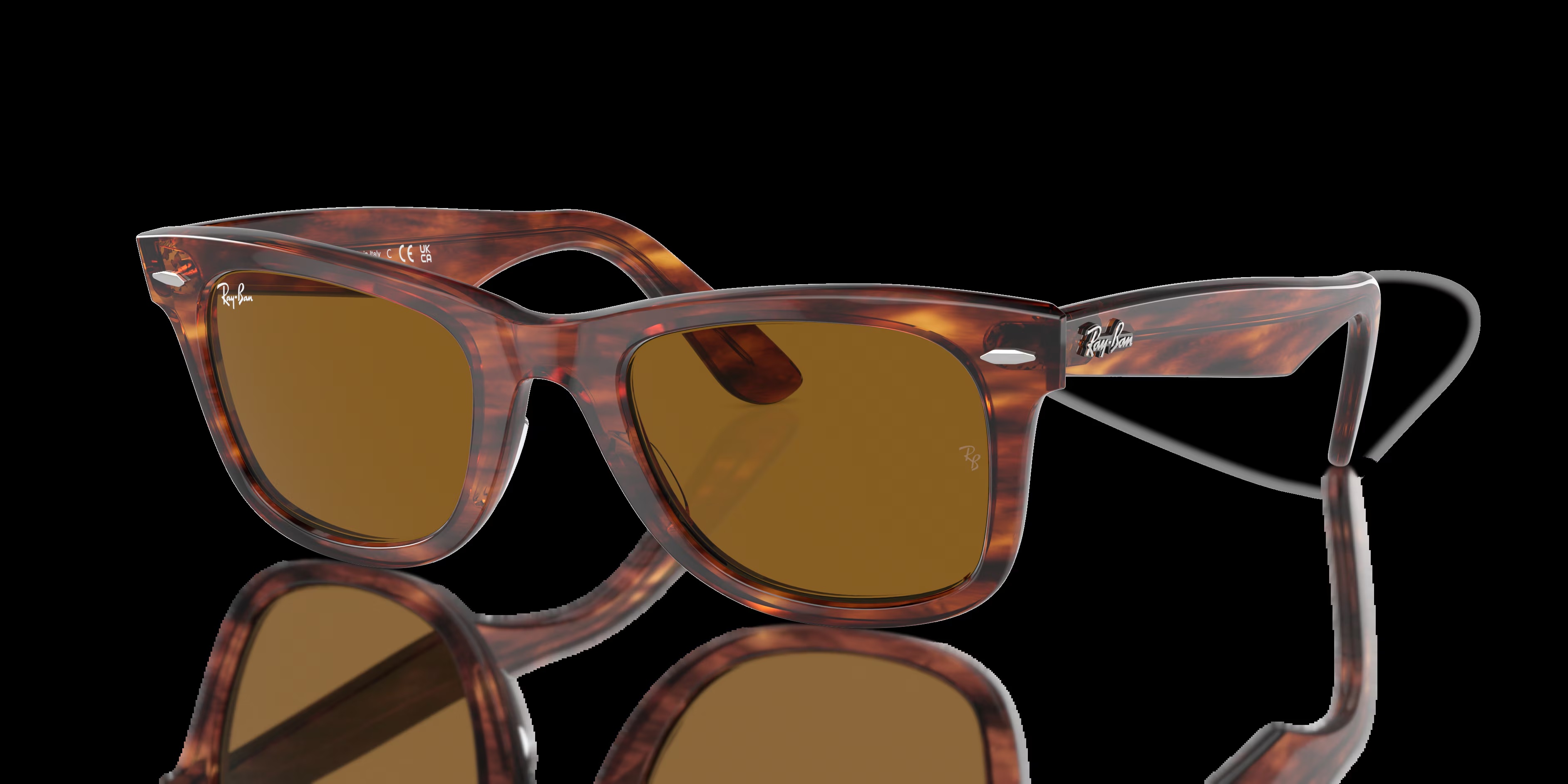 Ray-Ban - RB2140 Original Wayfarer Classic - Striped Havana