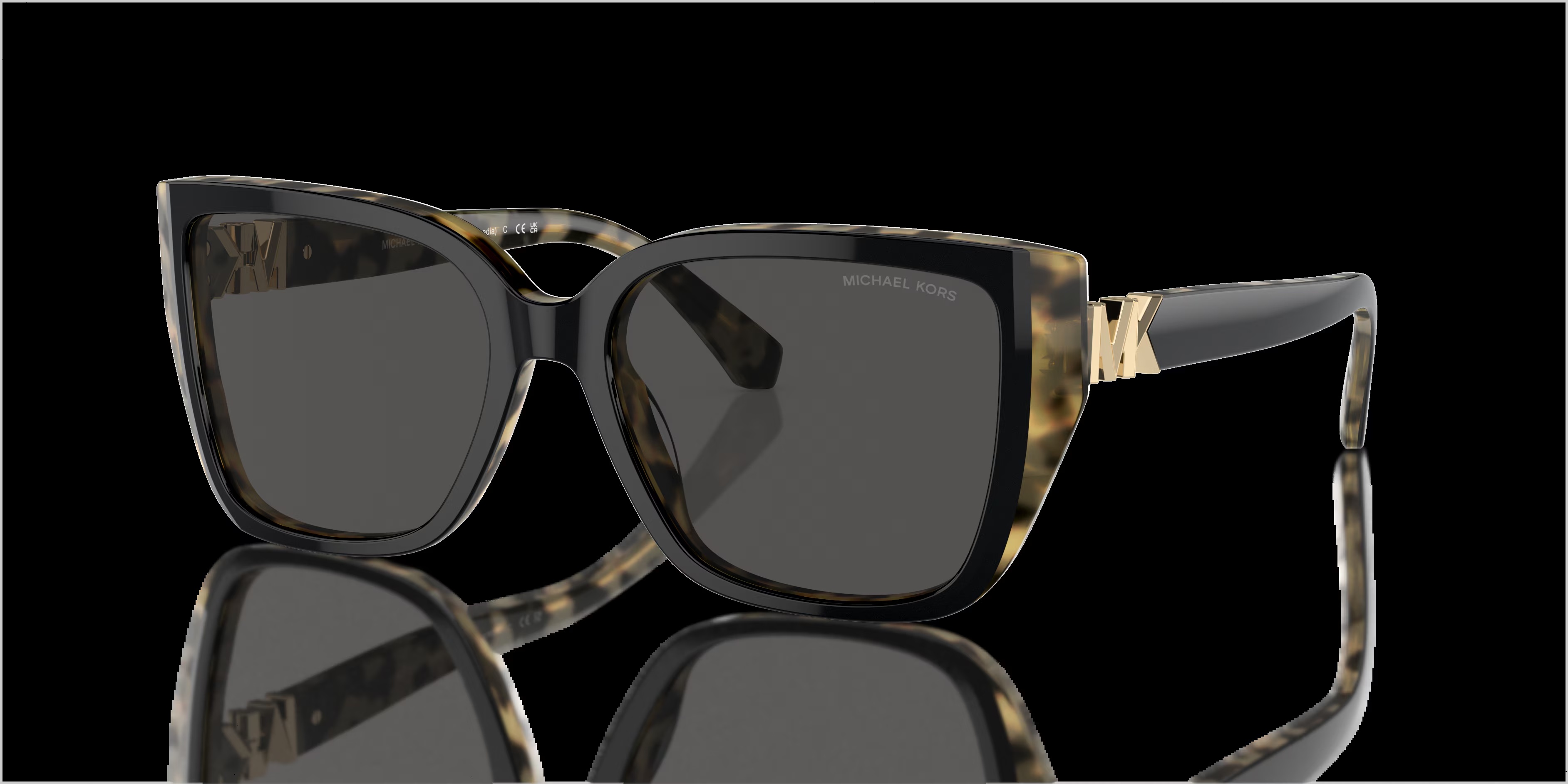 Michael Kors - MK2199 Acadia - Bi-layer Black/Amber Tortoise