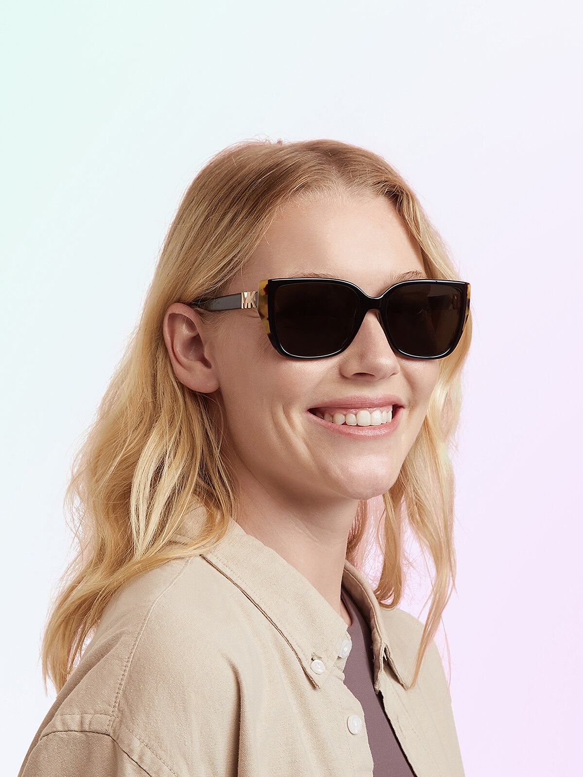 Michael Kors - MK2199 Acadia - Bi-layer Black/Amber Tortoise