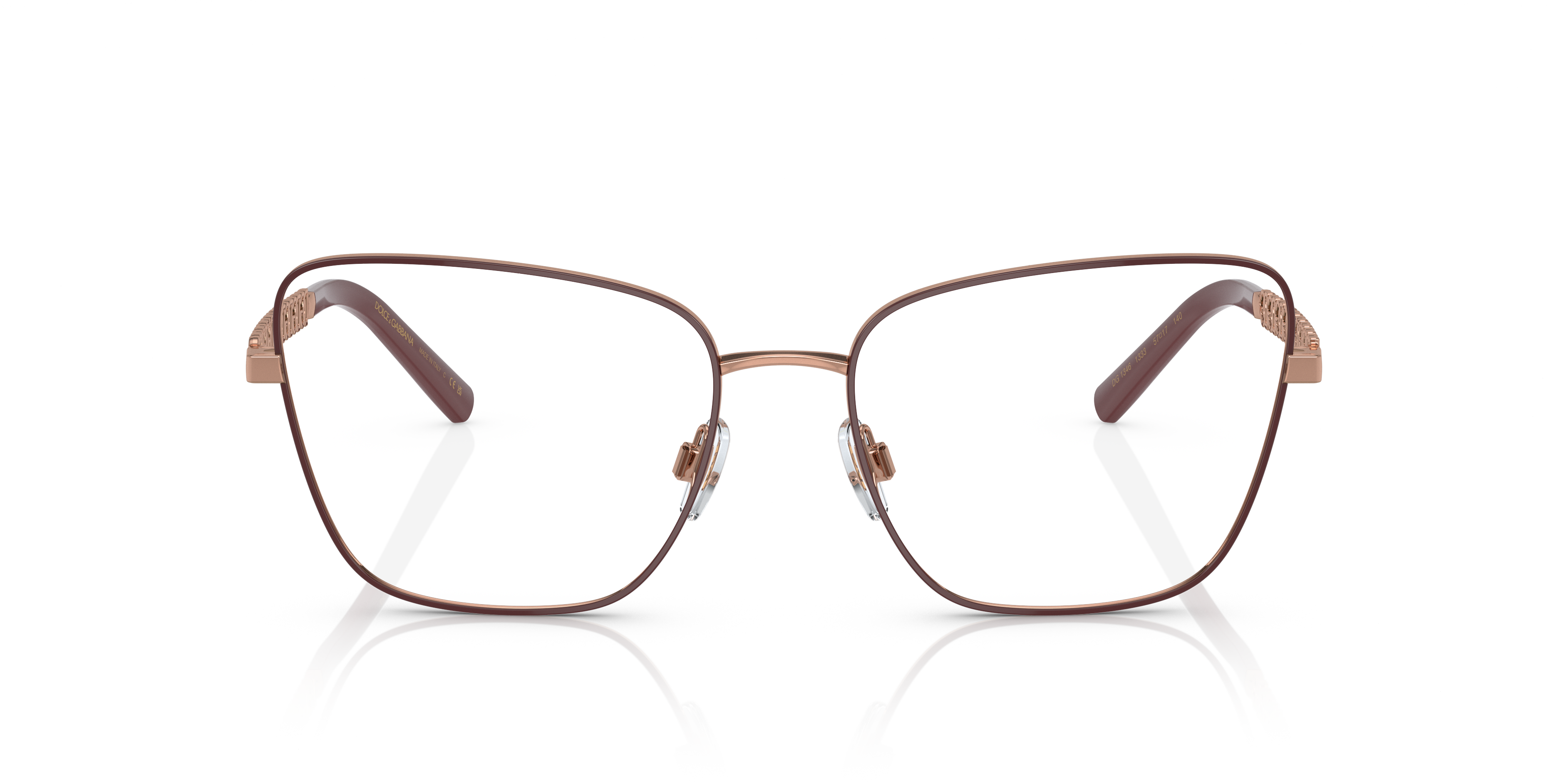 Dolce & Gabbana - DG1346 - Pink Gold/Matte Bordeaux