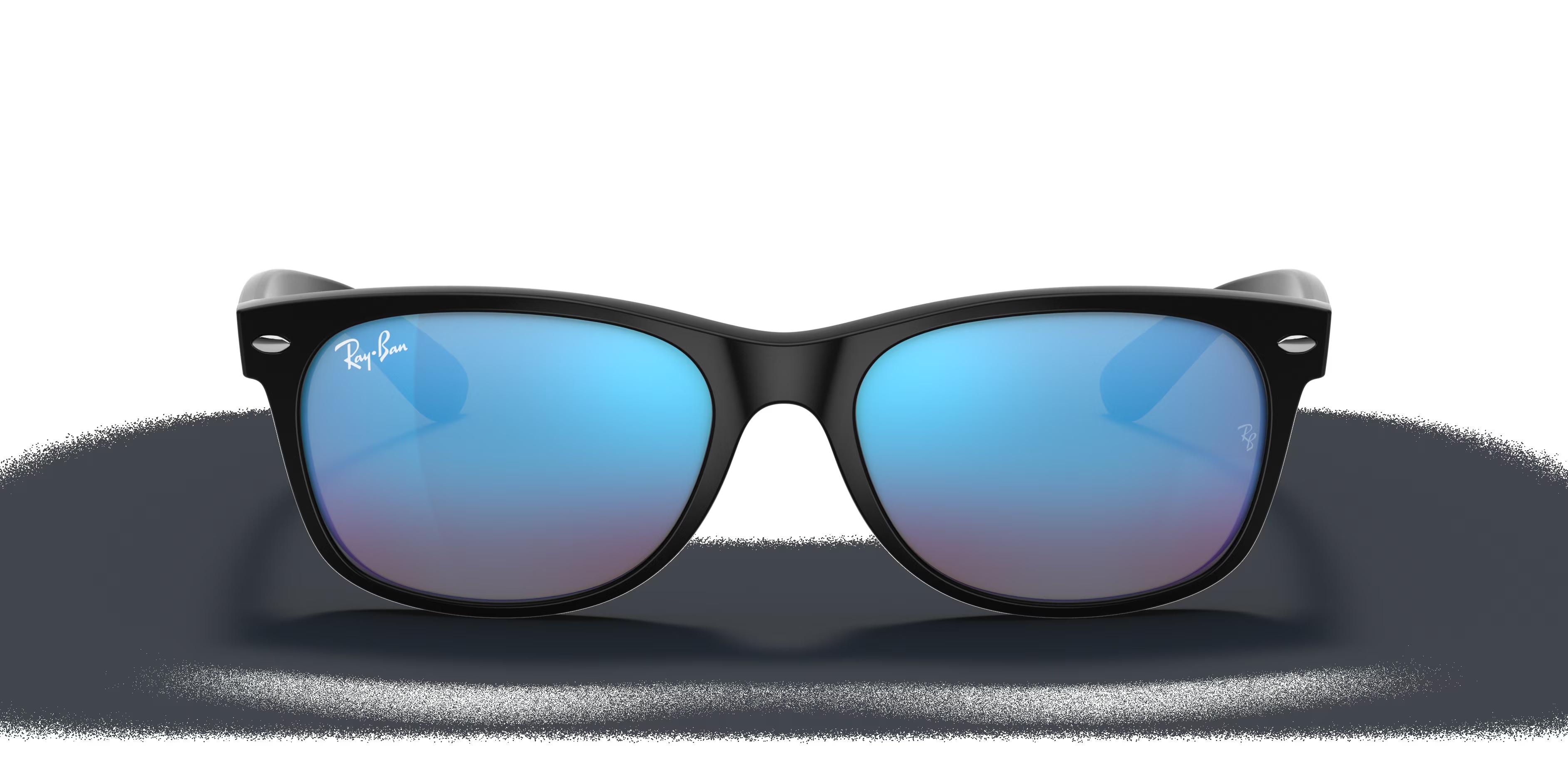 Ray-Ban - RB2132 New Wayfarer Flash - Rubber Black
