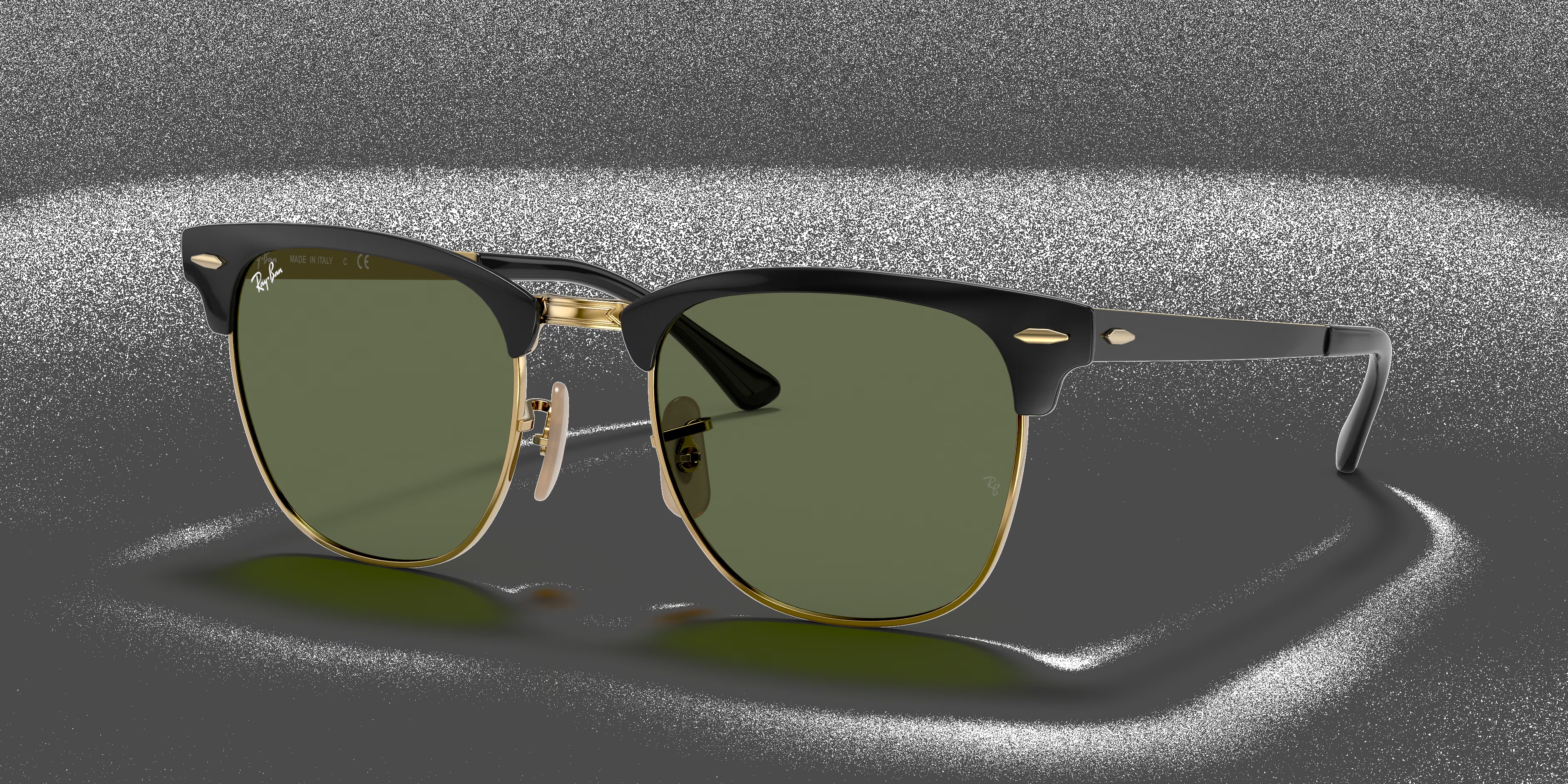 Ray-Ban - RB3716 Clubmaster Metal - Black On Gold
