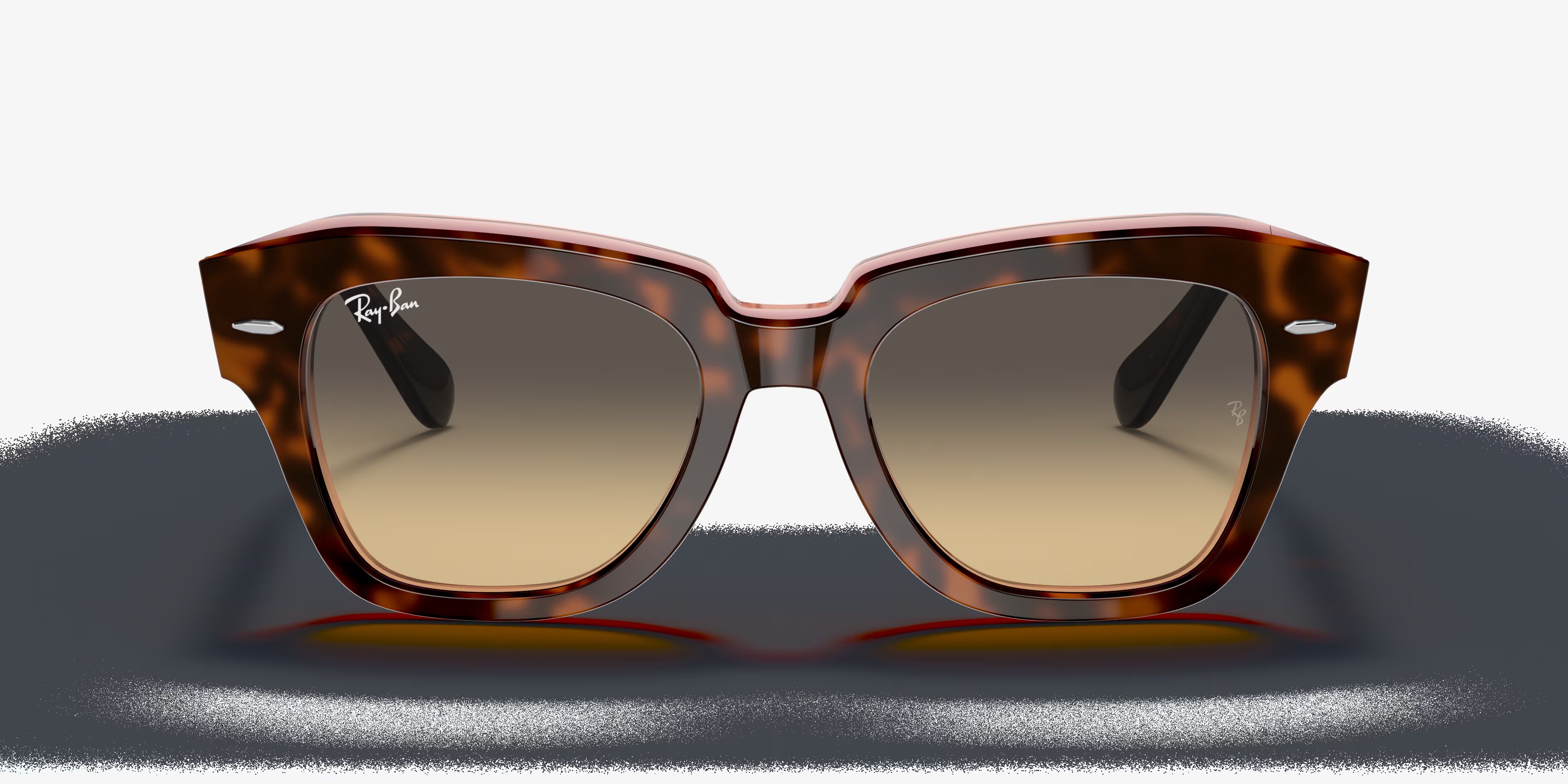 Ray-Ban - RB2186 State Street - Havana On Transparent Pink
