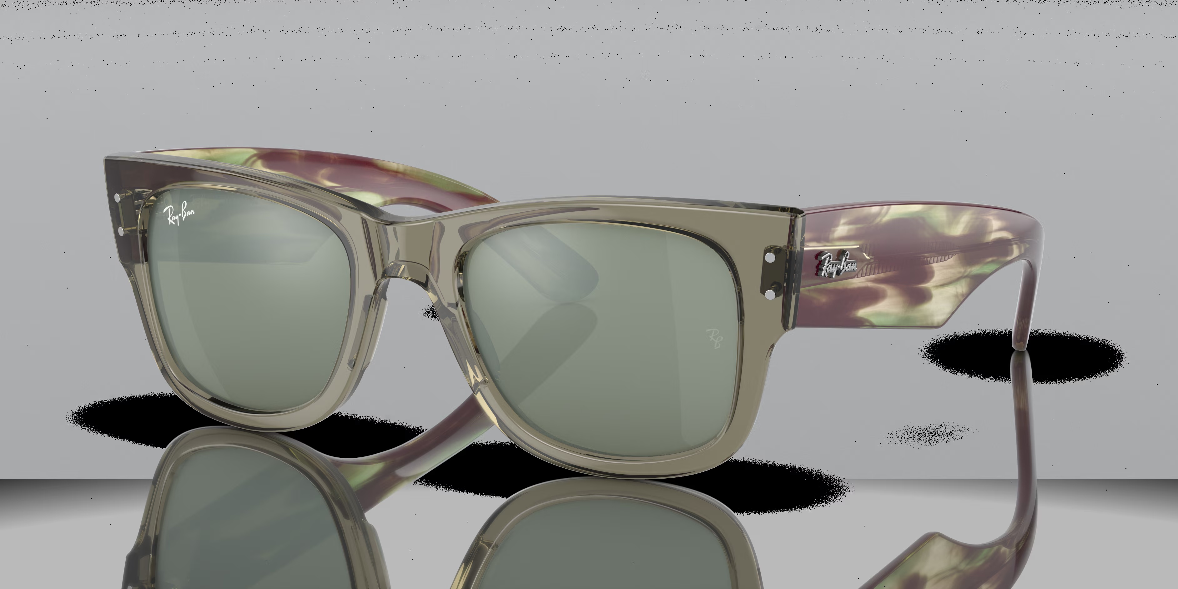Ray-Ban - RB0840S Mega Wayfarer - Transparent Green