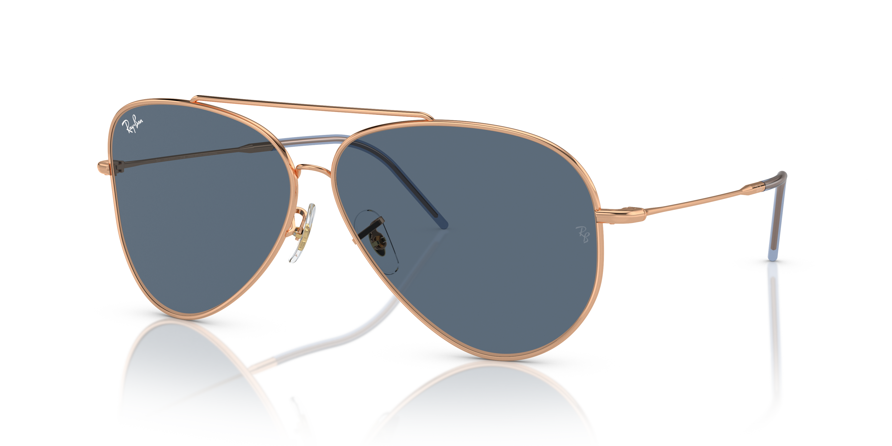 Ray-Ban - RBR0101S Aviator Reverse - Rose Gold
