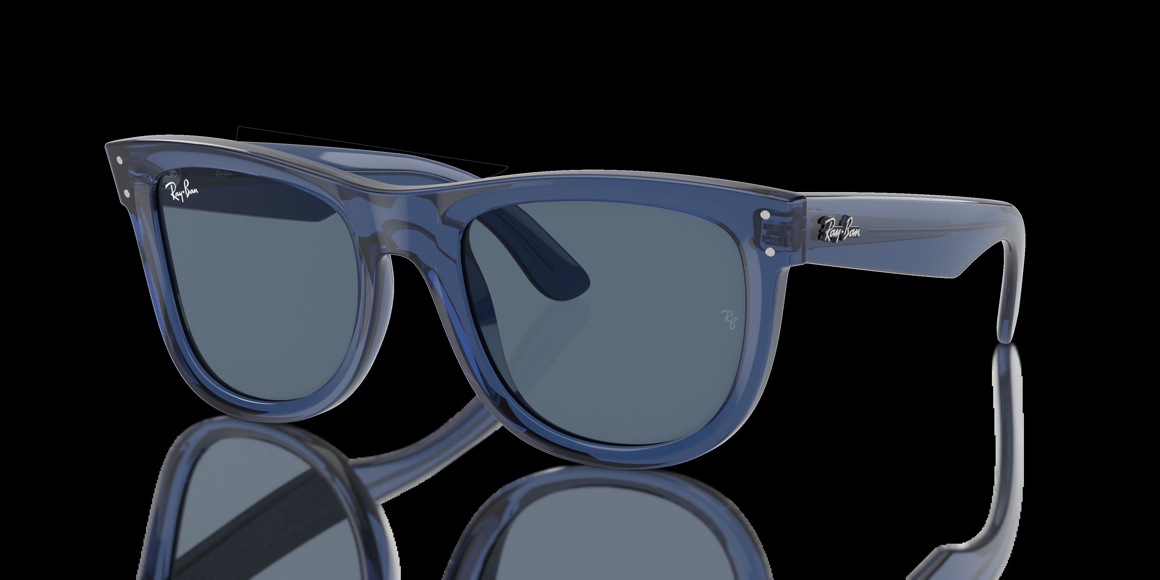 Ray-Ban - RBR0502S Wayfarer Reverse - Transparent Navy Blue