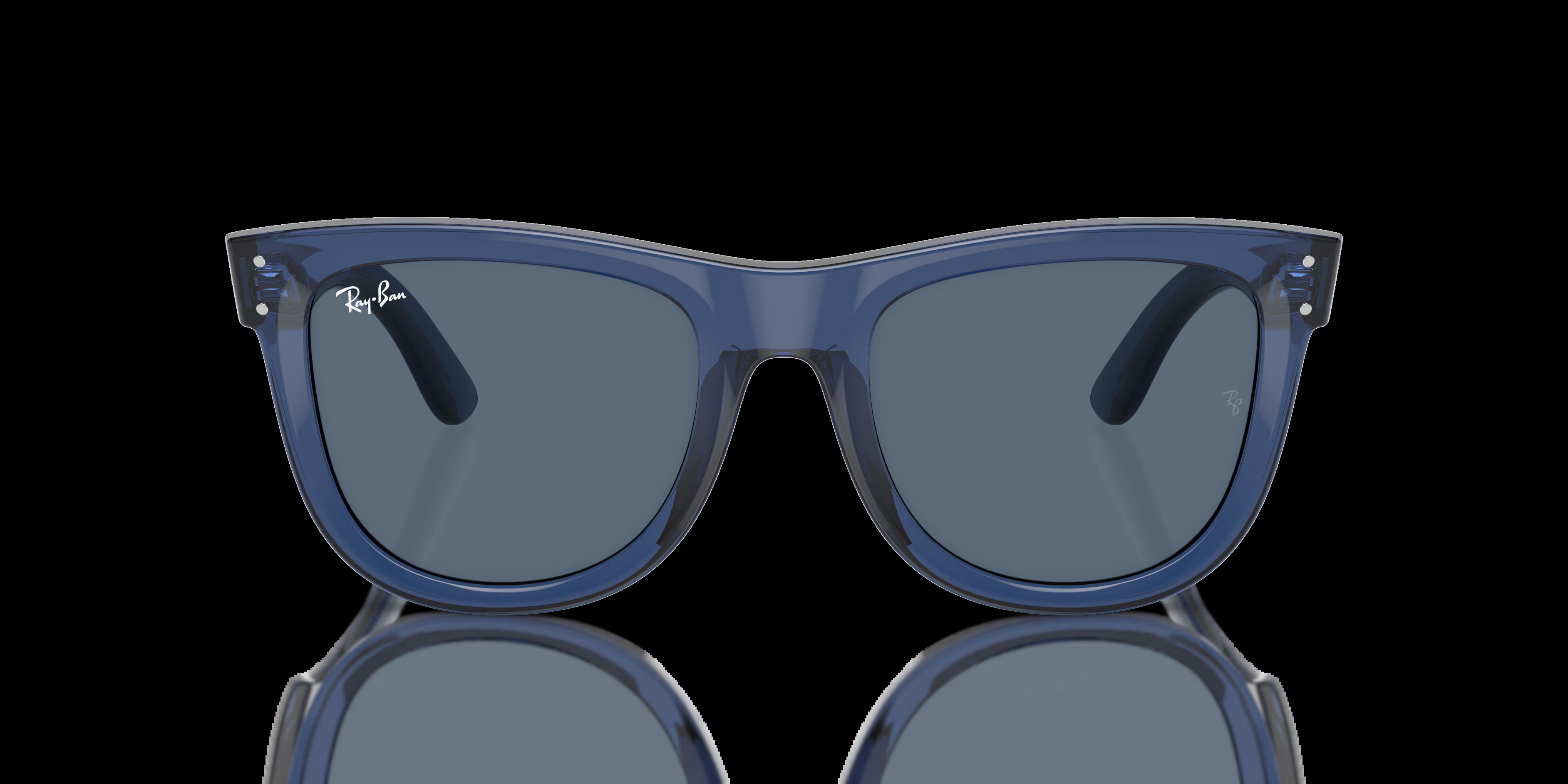 Ray-Ban - RBR0502S Wayfarer Reverse - Transparent Navy Blue