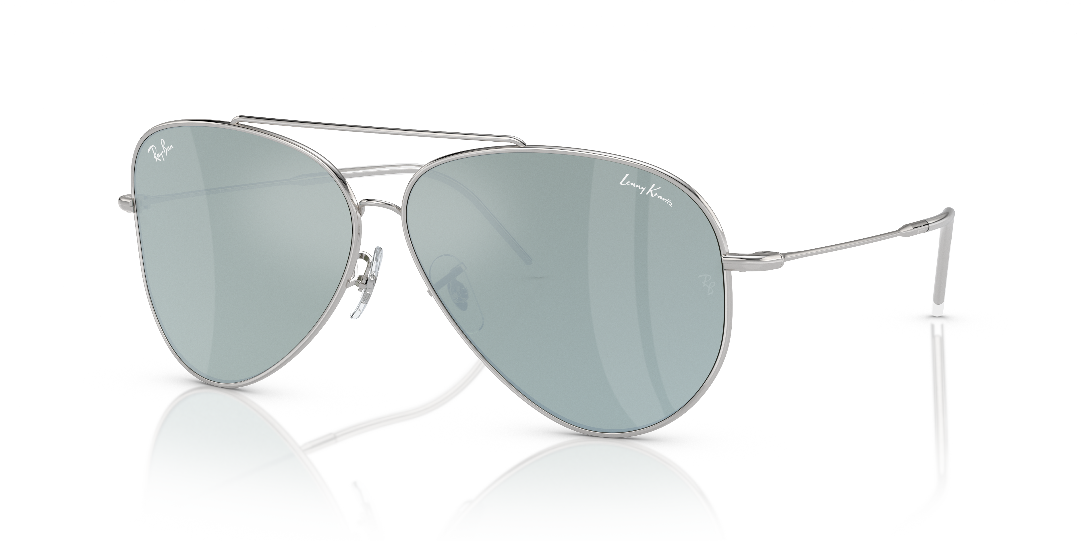 Ray-Ban - RBR0101S Lenny Kravitz X Aviator Reverse - Silver