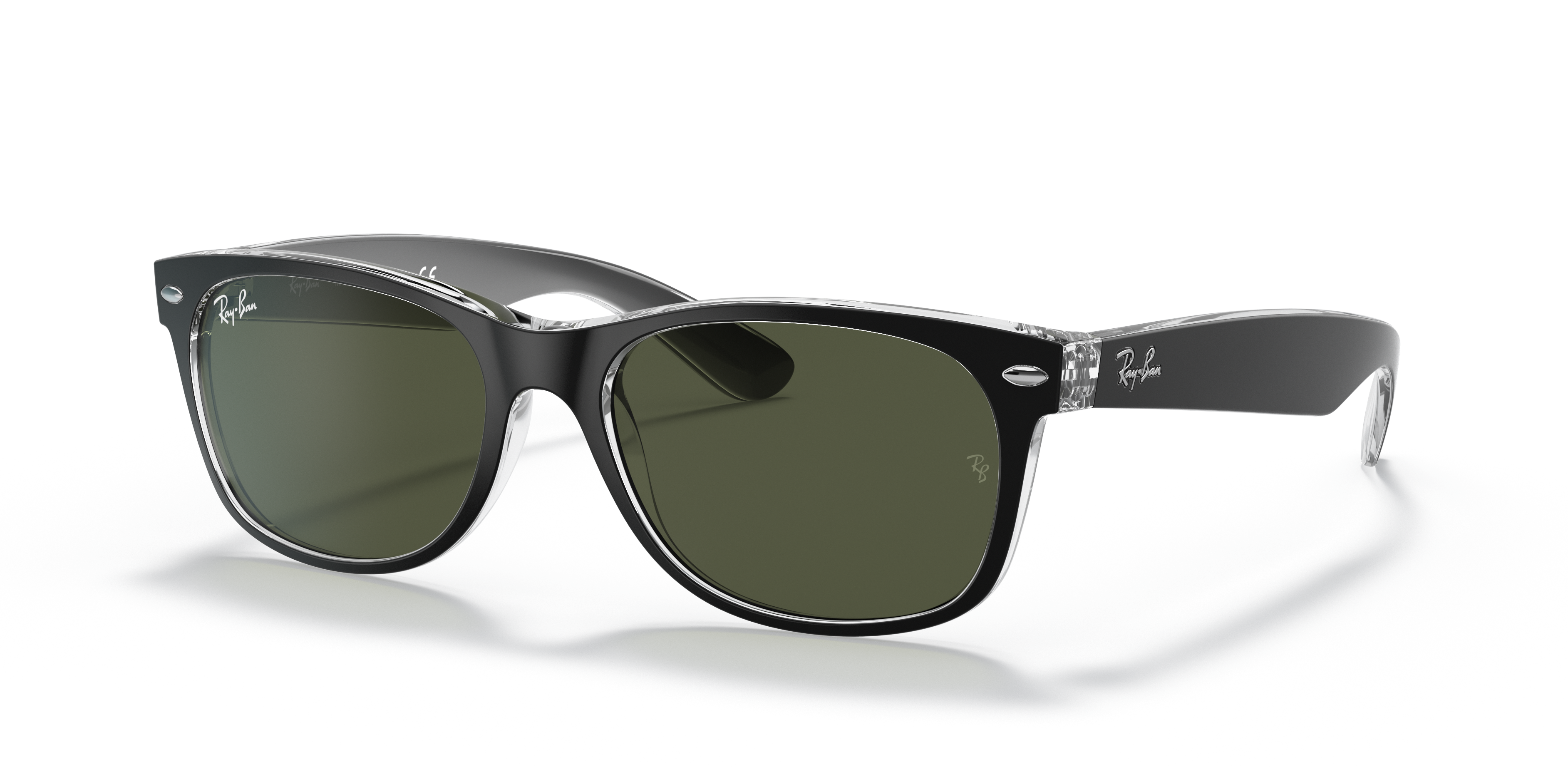 Ray-Ban - RB2132 New Wayfarer Color Mix - Black On Transparent