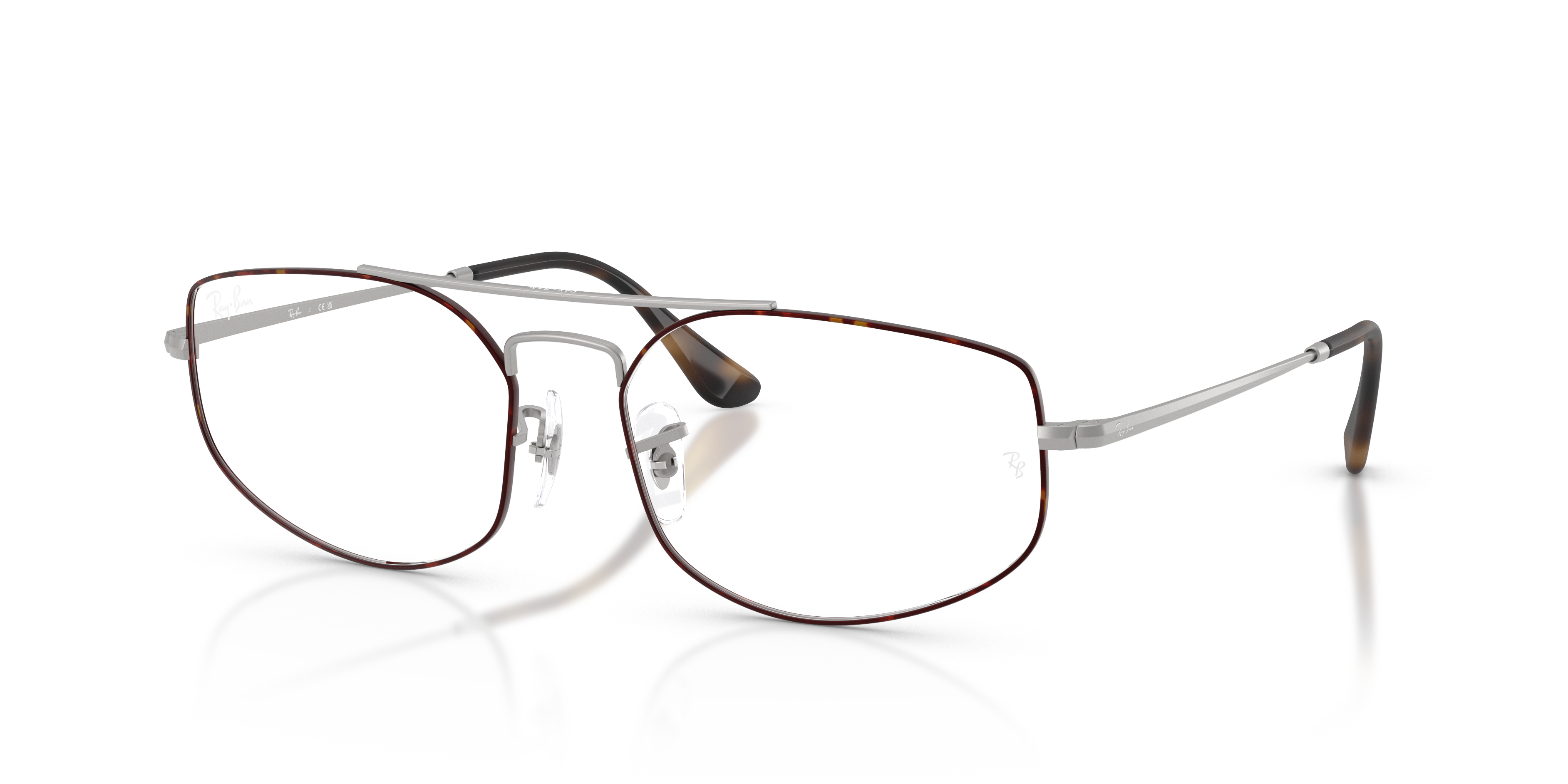 Ray-Ban - RB6545 Explorer V Optics - Matte Havana On Matte Silver