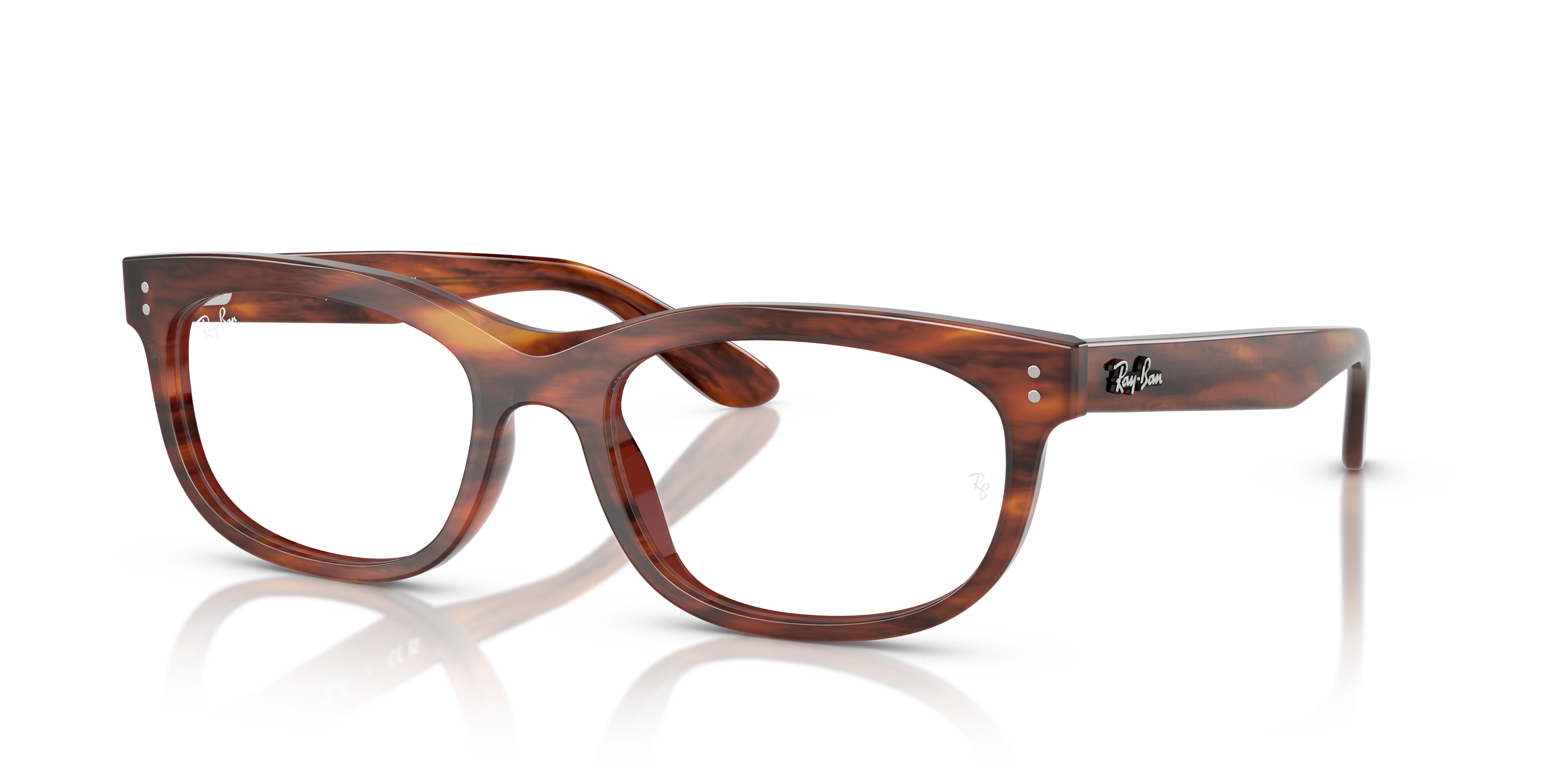 Ray-Ban - RB5489 Balorette Optics - Striped Havana