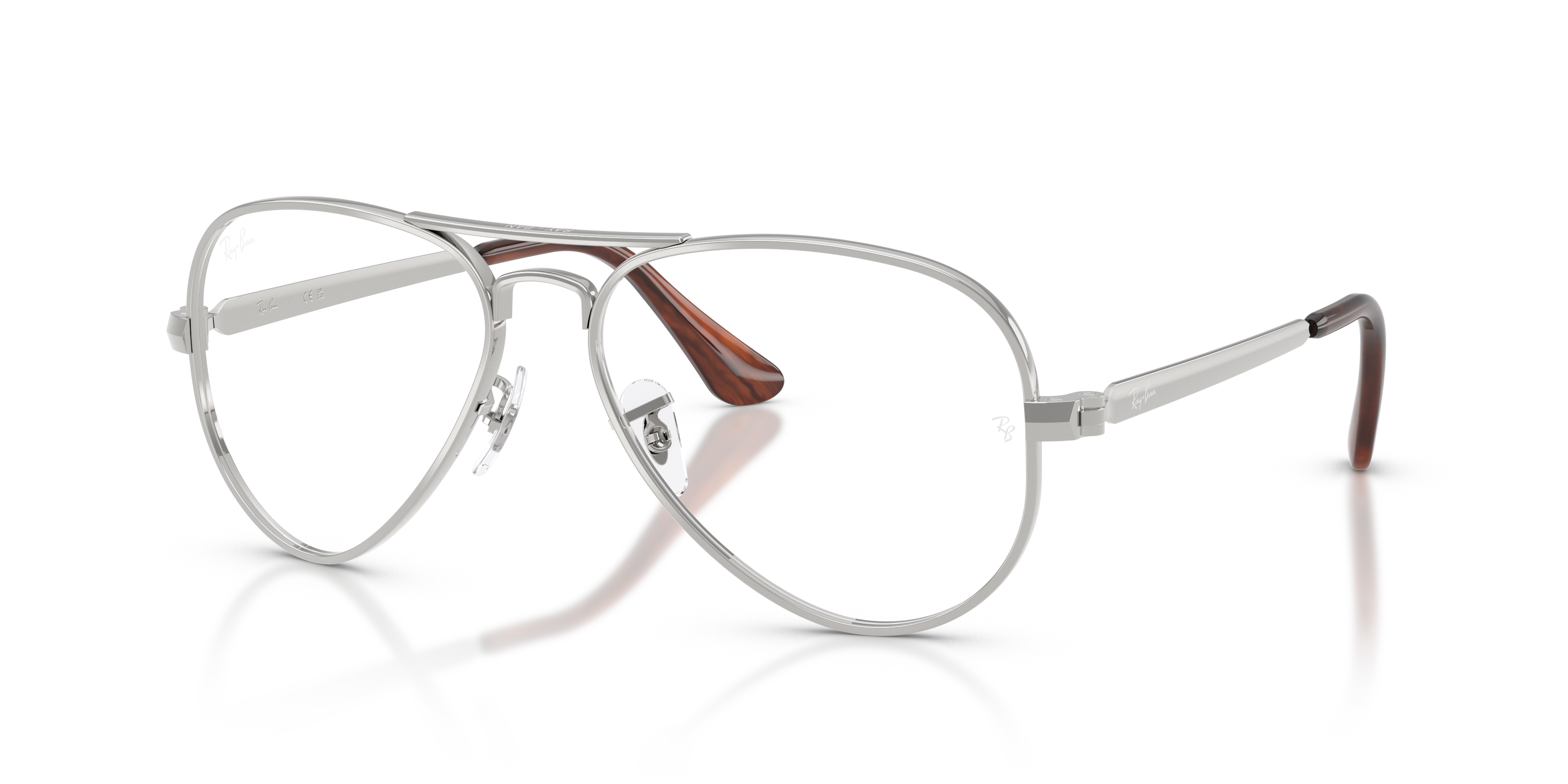 Ray-Ban - RB3925V Aviator Max Optics - Silver