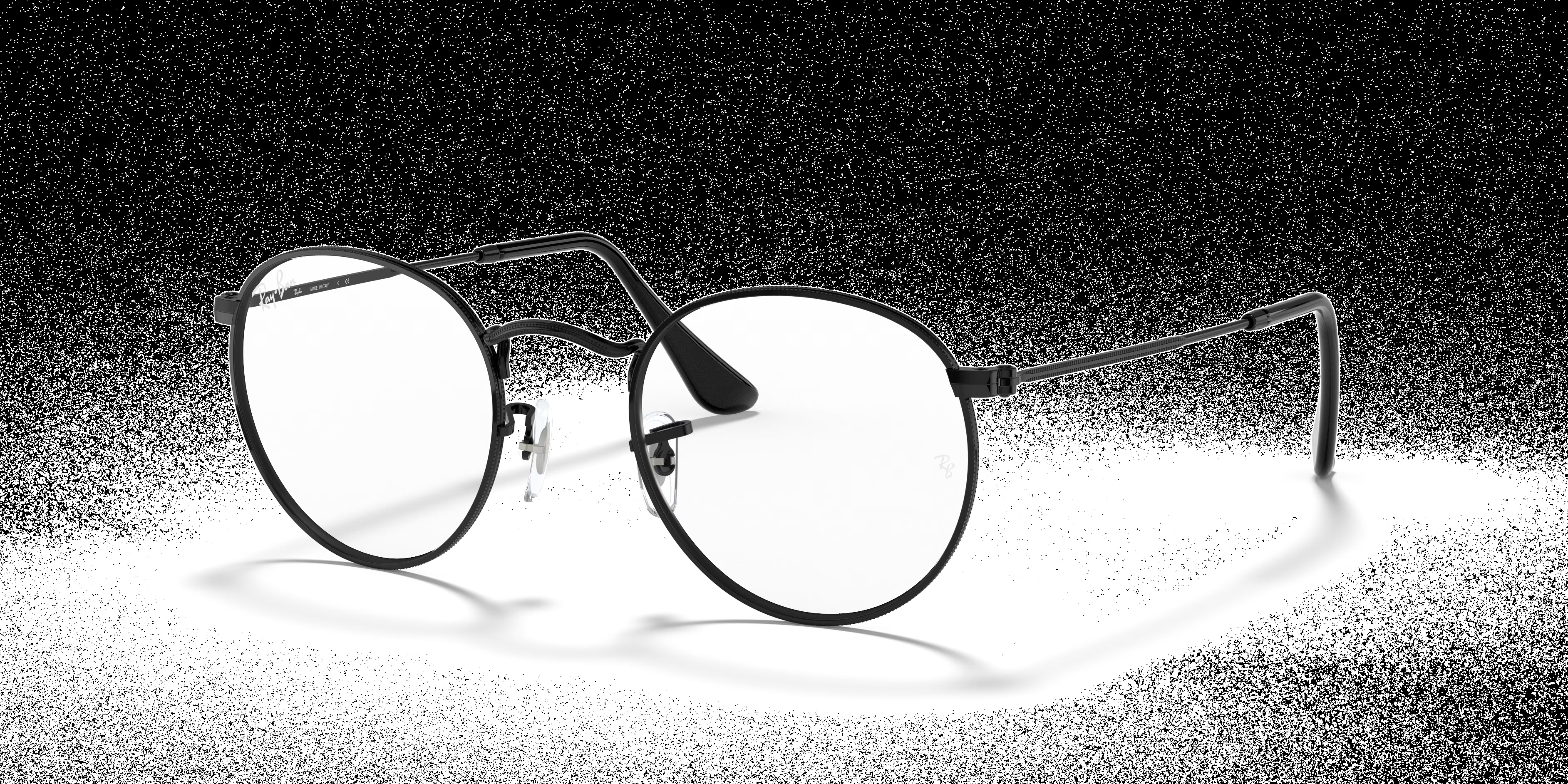 Ray-Ban - RB3447V Round Metal Optics - Black
