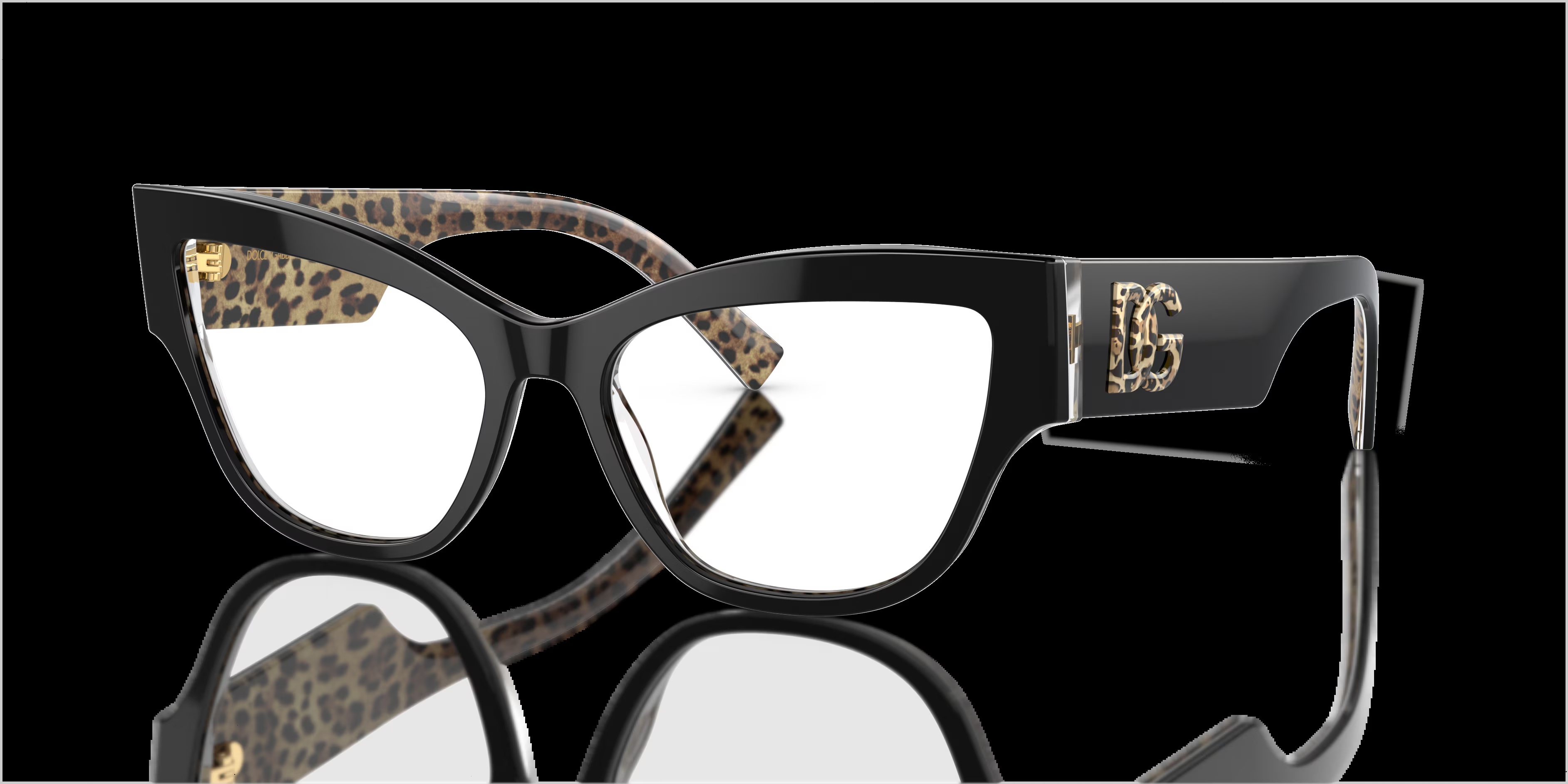 Dolce & Gabbana - DG3378 - Black On Leo Brown