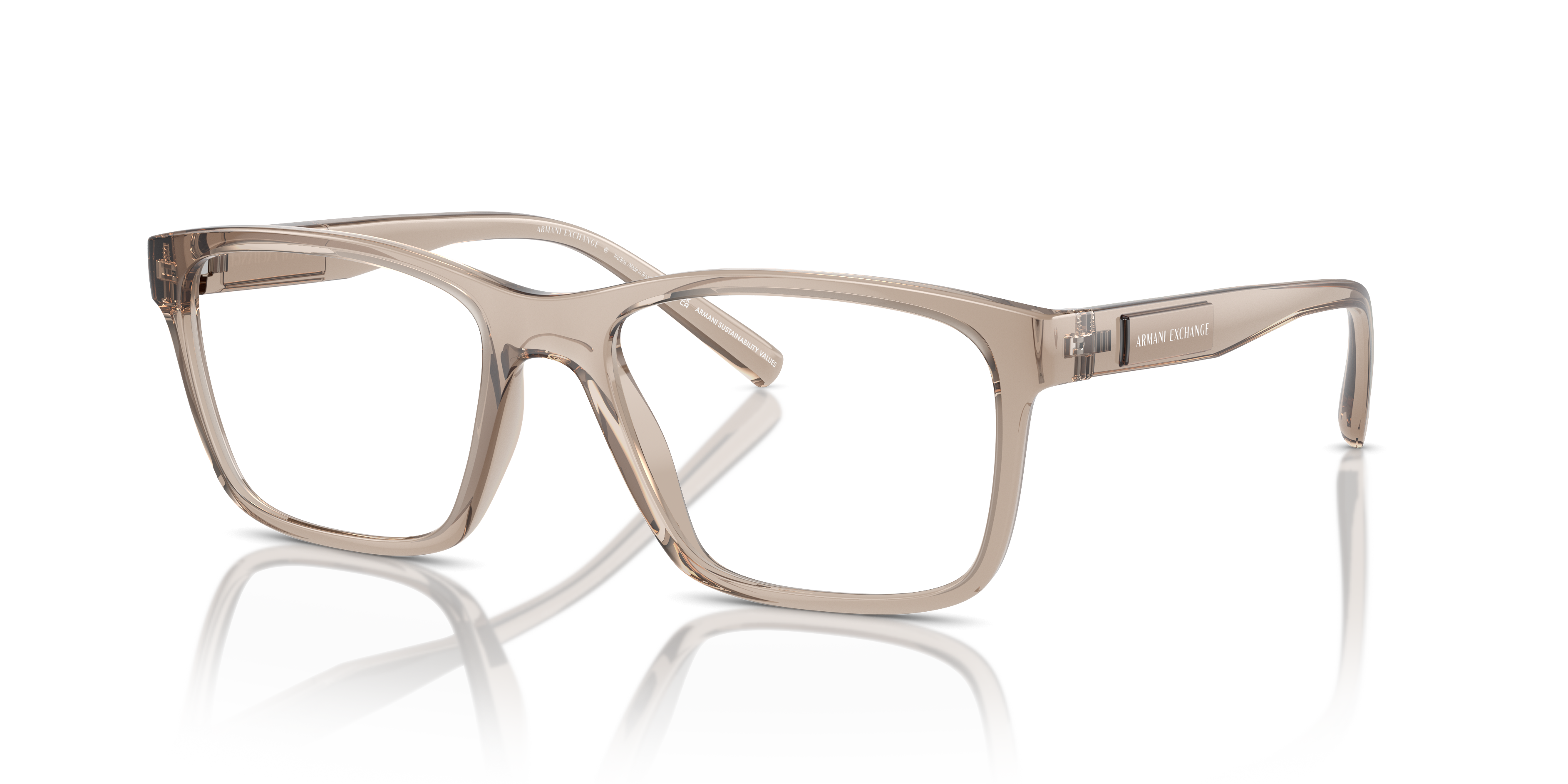 Armani Exchange - AX3114 - Shiny Transparent Brown
